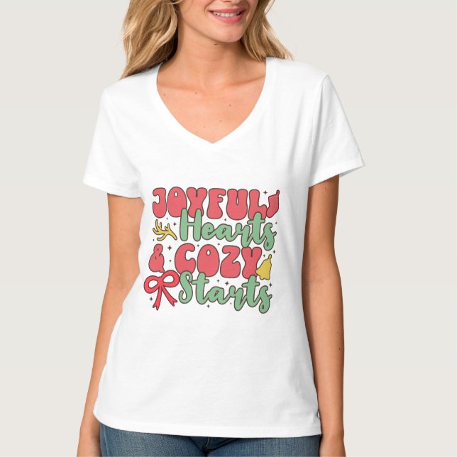 V-Ausschnitt T-Shirt (Vorderseite)