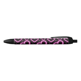 V-Day Pink Neon Hearts Kugelschreiber