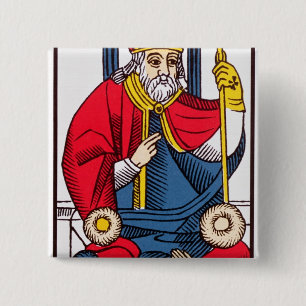 V der Papst, Tarotkarte Button
