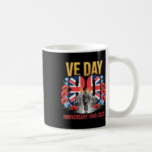 V E Tag 80 Jubiläum 2025 Flag Ve Day Kostüm Kaffeetasse