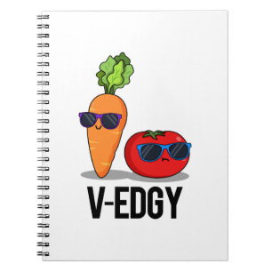 V-Edgy Funny Veggie Pun Notizblock
