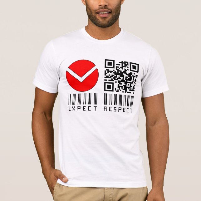 V erwarten Sie Respekt T-Shirt (Vorderseite)