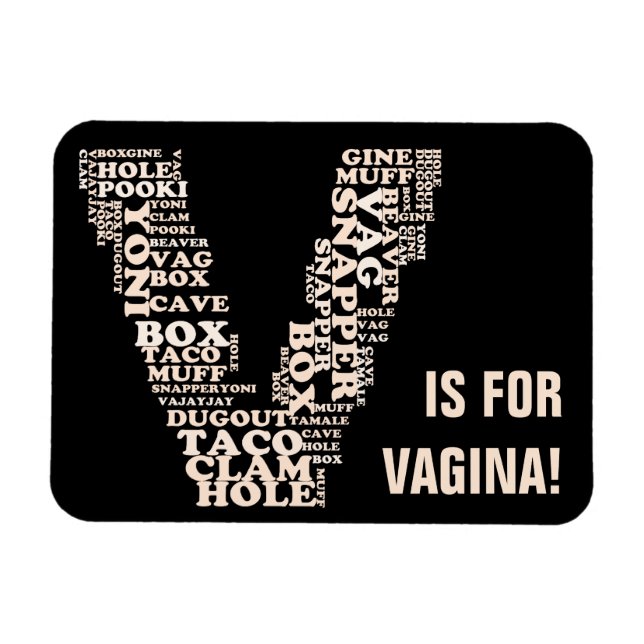 V für den Sieg der Vagina in Michigan Magnet (Horizontal)