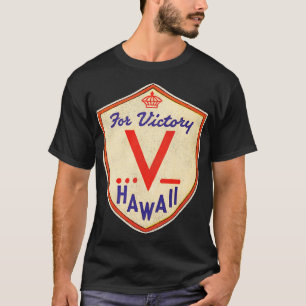 V für den Sieg des Zweiten Weltkriegs Hawaii Vinta T-Shirt