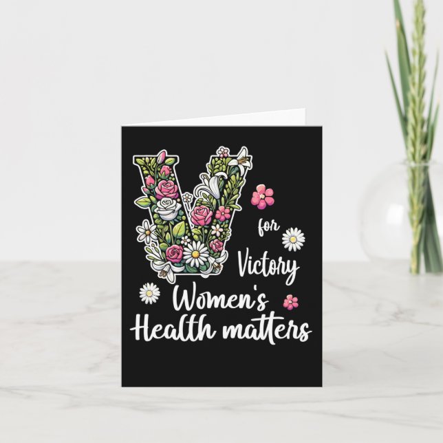 V Für den Sieg; Gesundheit von Frauen Karte (Vorderseite)