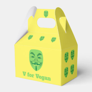 V für vegan geschenkschachtel