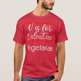 V Für vegetarischen T - Shirt