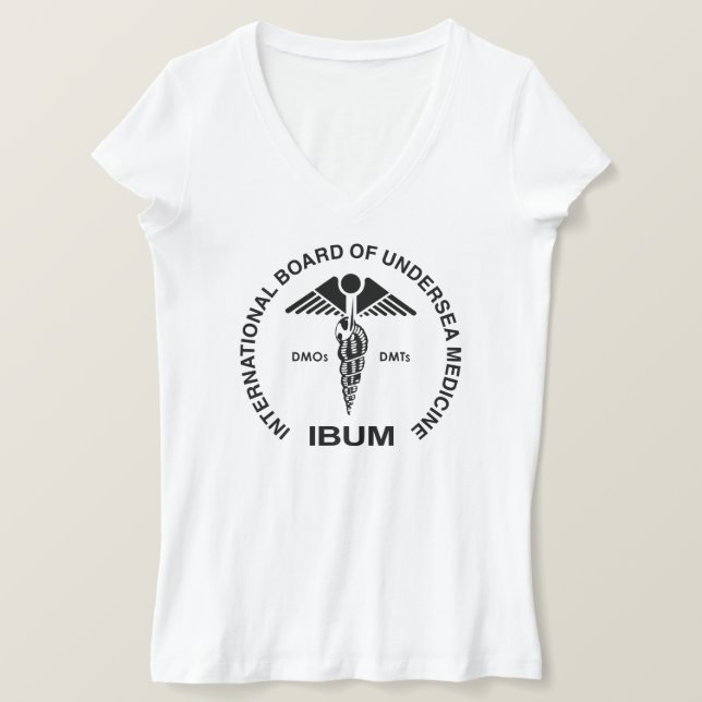 V-Hals-T-Shirt T-Shirt (Design vorne)