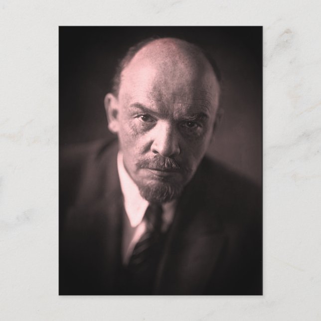 V.I. Lenin - sowjetischer Gewerkschaft-Chef - CCCP Postkarte (Vorderseite)