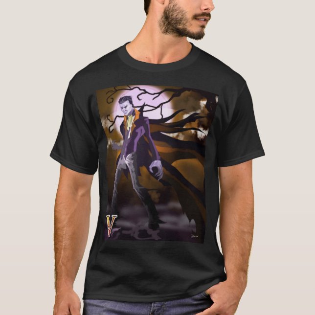 V is For Vampire T-Shirt (Vorderseite)