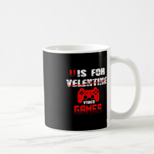 V is for Video Games Boys Valentinstag kids son Kaffeetasse