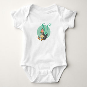 V ist für Geier Baby Strampler