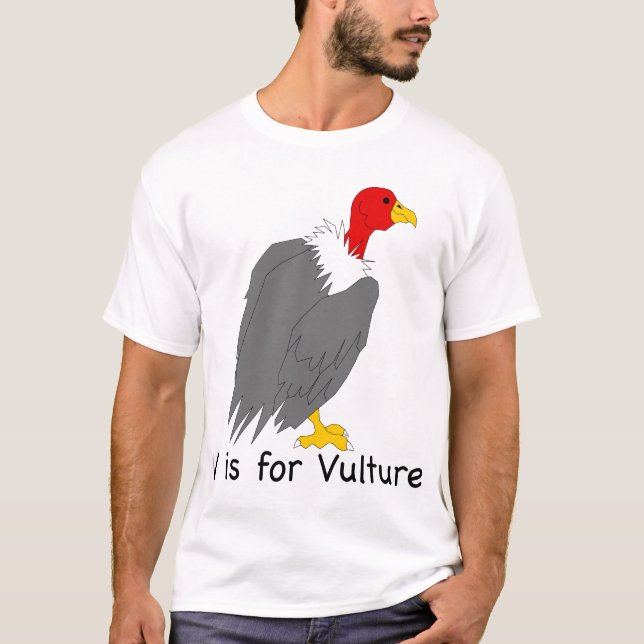V ist für Geier-T - Shirt (Vorderseite)