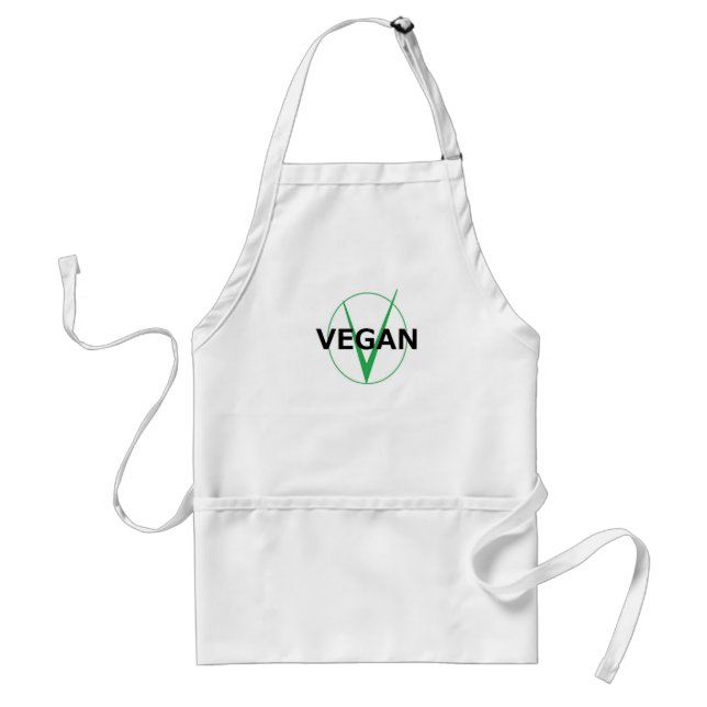 V ist für vegane Schürze für Köche (Vorne)