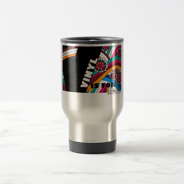 V ist für Vinyl Reisebecher (Mittel)