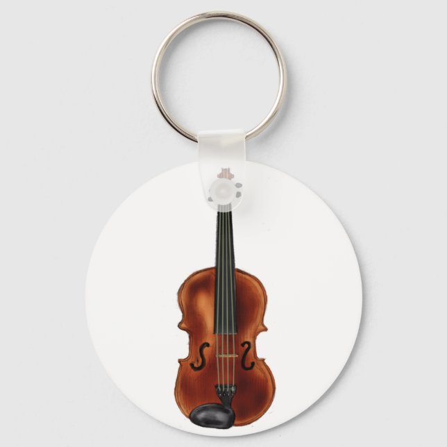 V ist für Violine Schlüsselanhänger (Vorderseite)