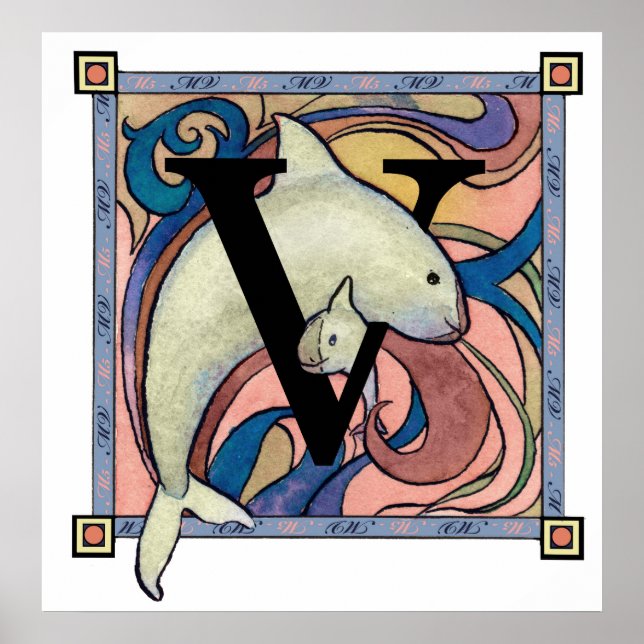 V ist für Viva Vaquita Poster (Vorne)