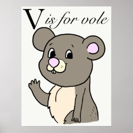 V ist für Voll Poster