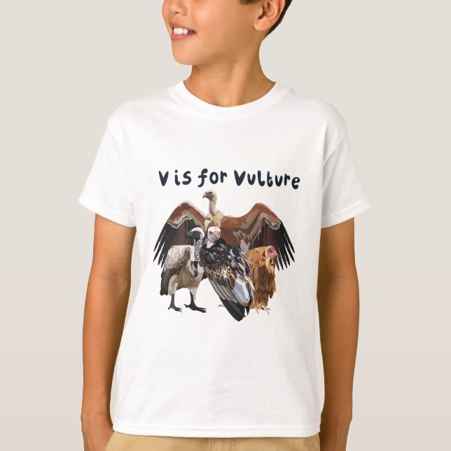 V ist für Vulture T-Shirt (Vorderseite)