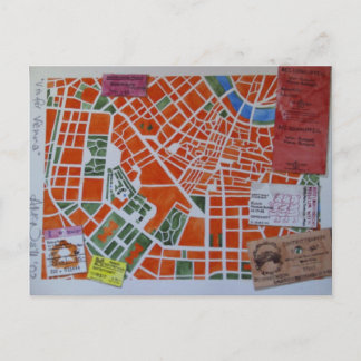 V ist für Wien Postkarte