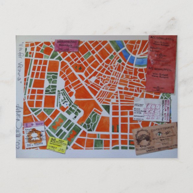 V ist für Wien Postkarte (Vorderseite)