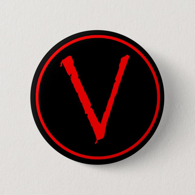 V Knopf Button (Vorderseite)