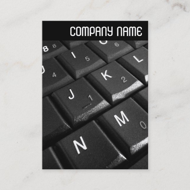 V-Leiter - Notebook-Tastatur 02 Visitenkarte (Vorderseite)