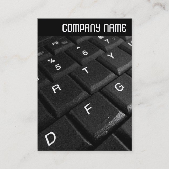 V-Leiter - Notebook-Tastatur Visitenkarte (Vorderseite)