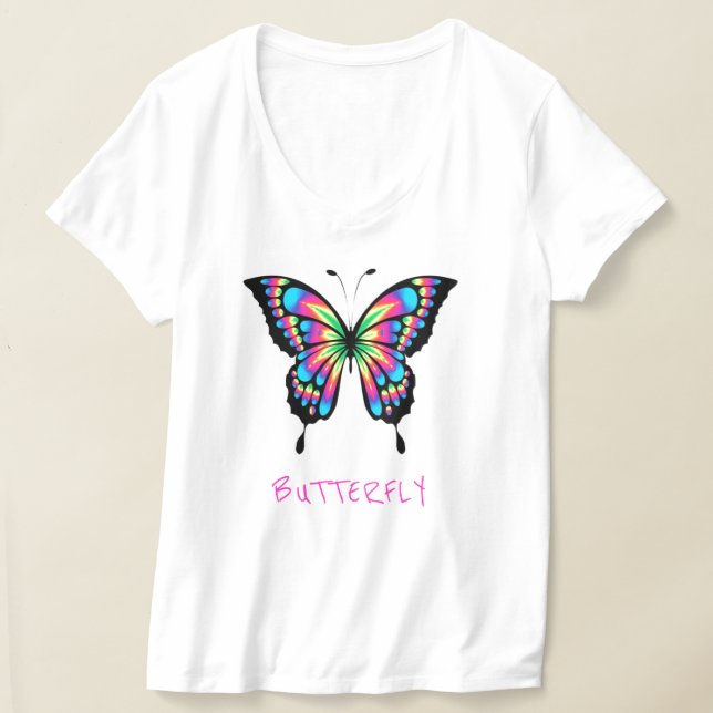 V-Neck T - Shirt Butterfly (Ablage )