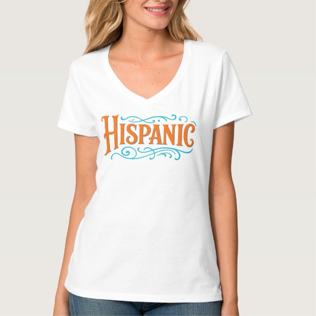 V-Neck-T - Shirt für Frauen (Vorderseite)