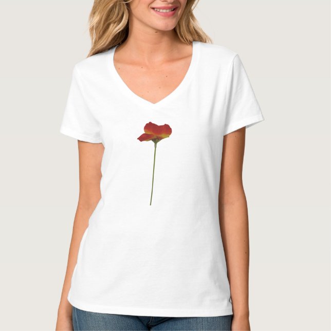 V-Neck-T - Shirt für Frauen (Vorderseite)