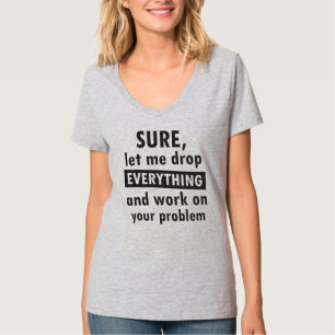 V-Neck-T - Shirt für Frauen