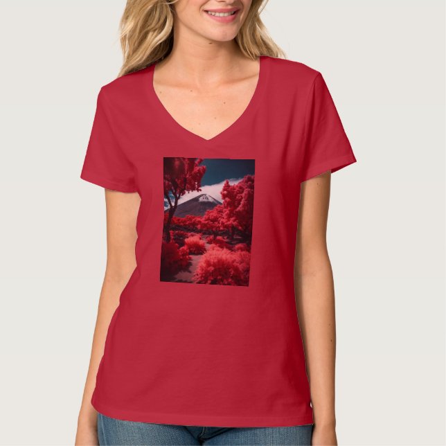 V-Neck-T - Shirt für Frauen (Vorderseite)