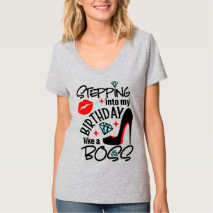 V-Neck-T - Shirt für Frauen