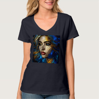 V-Neck-T - Shirt für Frauen Artikel 31
