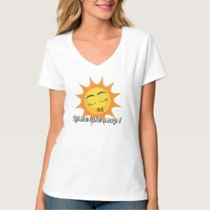 V-Neck T - Shirt : Nehmen Sie ein Nickerchen (weiß