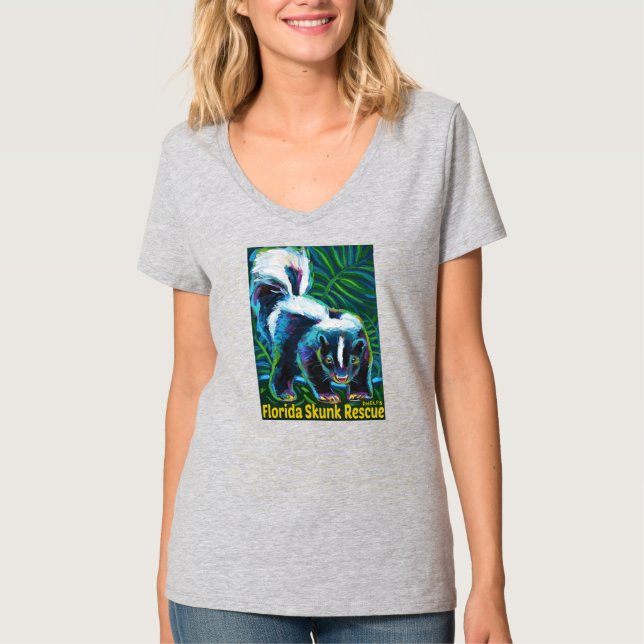 V-Neck Women's T - Shirt - Alternate Design (Vorderseite)
