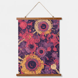 V-Pulse 6 Wandteppich Mit Holzrahmen