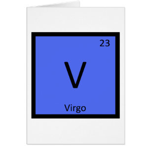 V - Regelmäßige Tabelle der Virgo Zodiac Sign Chem