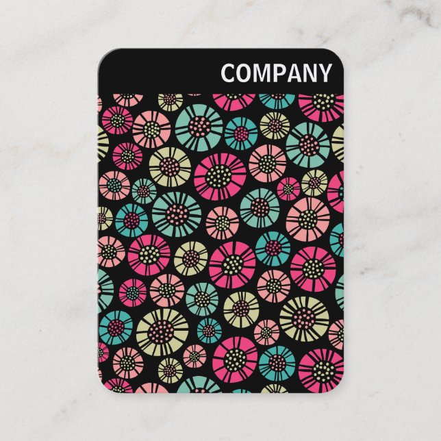 V Rubrik - Abstrakte Blume 031023 Visitenkarte (Vorderseite)