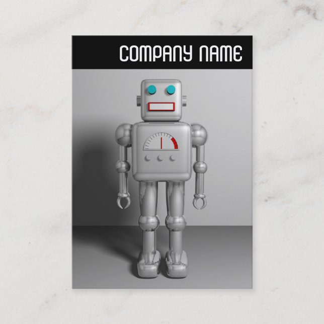 V. Rubrik: Roboter Visitenkarte (Vorderseite)