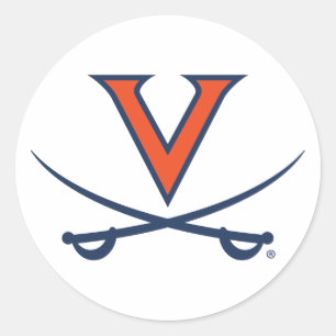 V Saber Runder Aufkleber