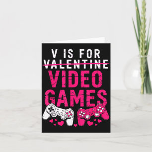 V steht für lustige Valentinskarten für Videospiel Karte