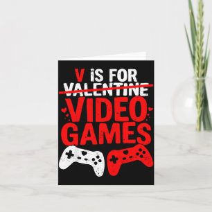 V steht für lustige Valentinskarten für Videospiel Karte