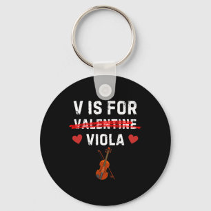 V steht für Viola Lustige Bratschistin Musik Valen Schlüsselanhänger