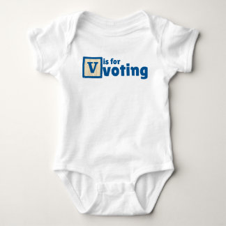 V steht für Voting Baby Bodysuit Strampler