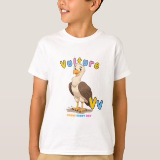 „V steht für Vulture“ Alphabet-T-Shirt – Wachse je T-Shirt