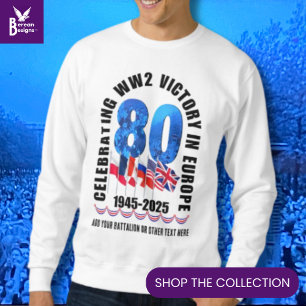 V. TAG 80 Jubiläumssieg in Europa WW2 Sweatshirt
