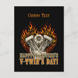 V-Twin’s Day for Chopper Lovers Make it personal!  Feiertagspostkarte