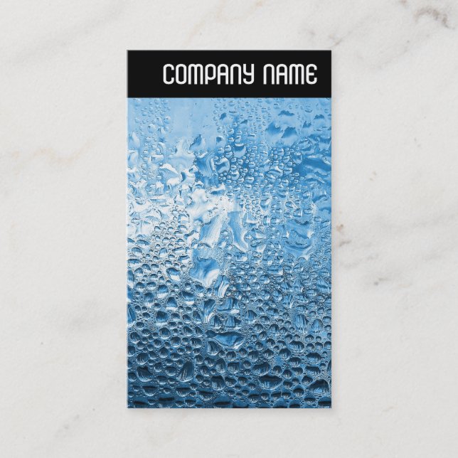 V Überschrift: Blaues Wasser Visitenkarte (Vorderseite)